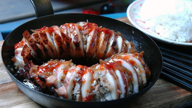 Squid stuffed with pork from House of Hoi An in Windsor. Picture: Supplied.