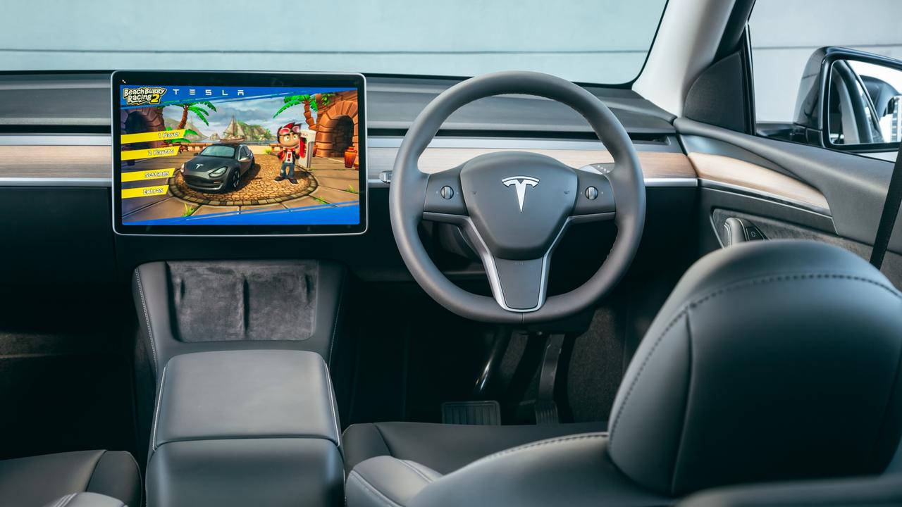 Tesla has a unique approach to automotive interiors.