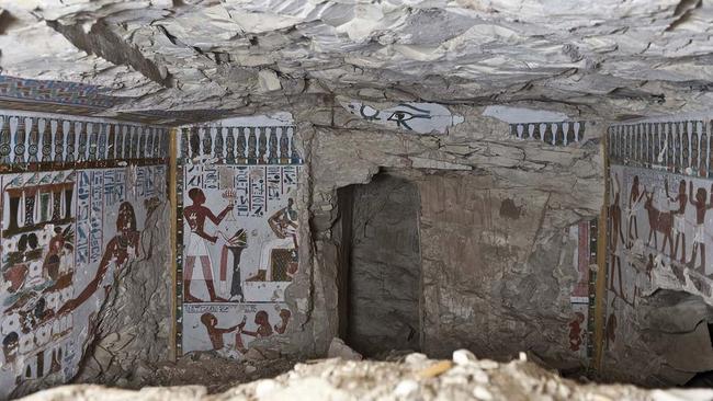 The inside of a new tomb belonging to Amenhotep. Picture: AFP