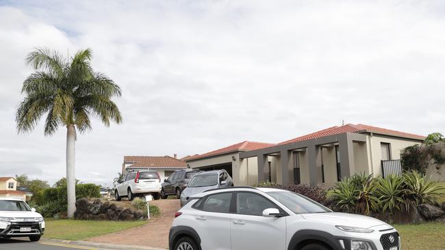 Another view of the house in Arundel where a man died and two others have been hospitalised - with one fighting for life - after a suspected drug overdose, Sunday, May 14, 2023.