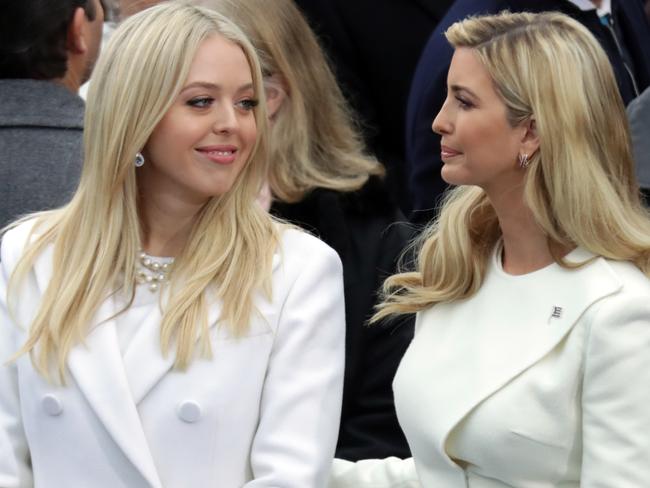 Tiffany Trump with sister Ivanka Trump. Picture: Chip Somodevilla/Getty Images