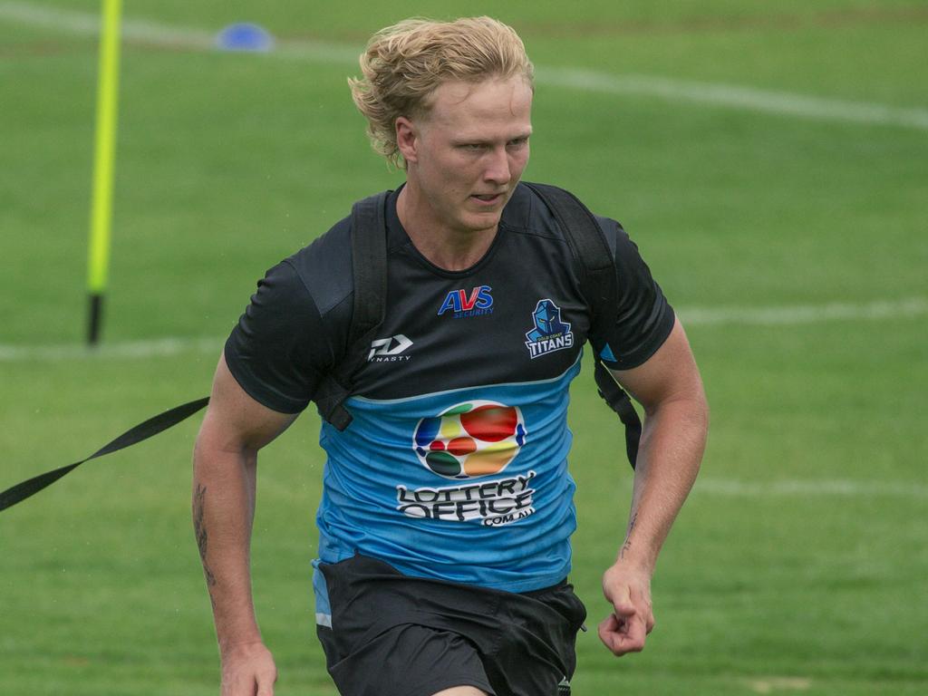 Carter Gordon adds another halves option to the mix for the Titans. Picture: Glenn Campbell