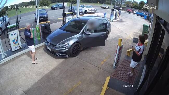 Attendant hit in service station fuel theft