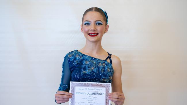 Oliva Mehonoshen was given a highly commended in the lyrical slow modern (13-14 years) on the third day of the Gympie Eisteddfod. Picture: Christine Schindler