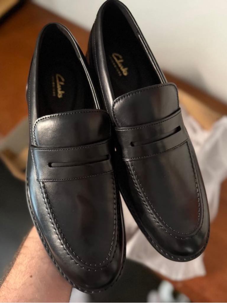 Clarks Craftarlo Lo Shoes in Black. Picture: Troy Nankervis
