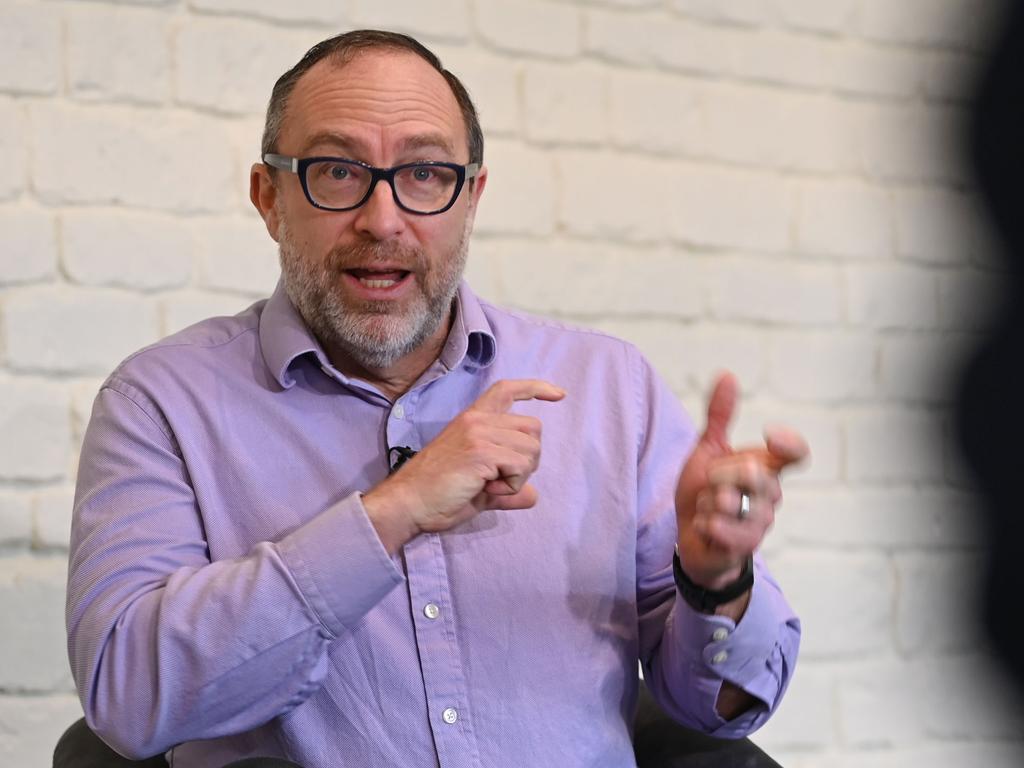 The not-so-famous face of Wikipedia founder Jimmy Wales. Picture: Daniel Leal-Olivas / AFP