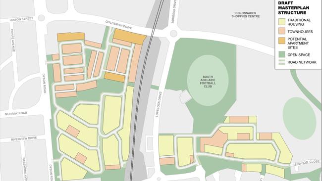 Vacant land in Noarlunga will be released to turn into a 600-home housing estate over the next 10 years. Picture: Renewal SA