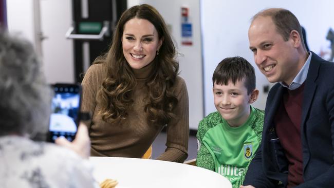 Kate and William meet members of the British public while visiting a charity. Picture: Danny Lawson – WPA Pool/Getty Images