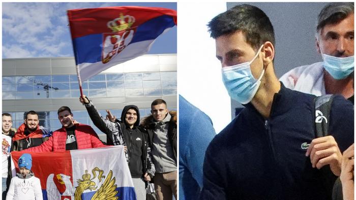 Novak Djokovic has arrived back in Serbia.