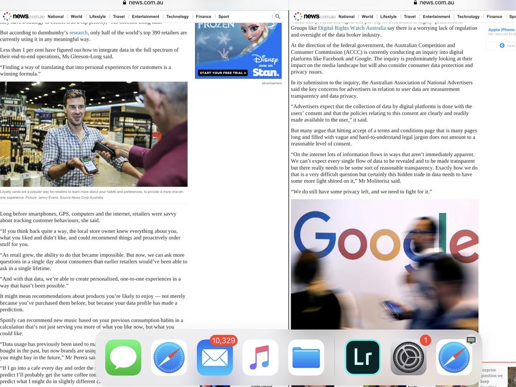 You can do split screen and use two apps at the same time. Or watch a video in the background while you Facetime. 