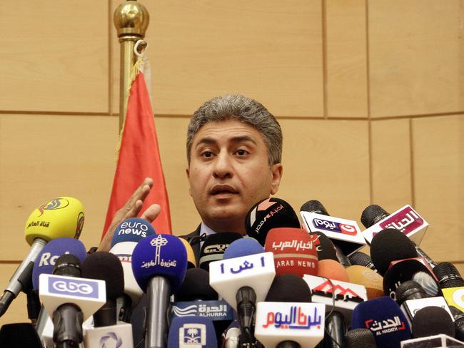 Egyptian Civil Aviation Minister Sherif Fathi. Picture: AP Photo/Ahmed Abd el Fattah.