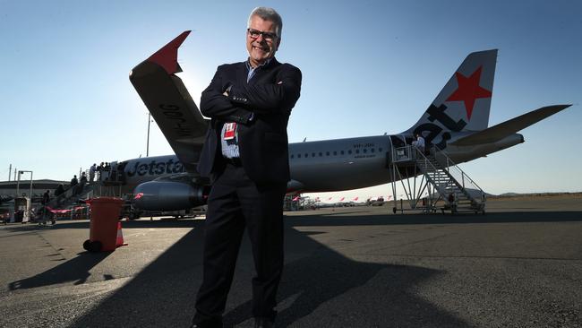 Peter Pallot at Sunshine Coast Airport: ‘It’s not about a hand out, it’s about a hand up.’ Picture: Lyndon Mechielsen/