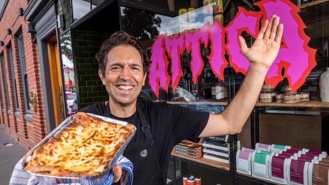 Attica has launched an at-home menu, offering delivery and pick up of its world famous fare - as well as a family meal lasagne. Picture: Jake Nowakowski