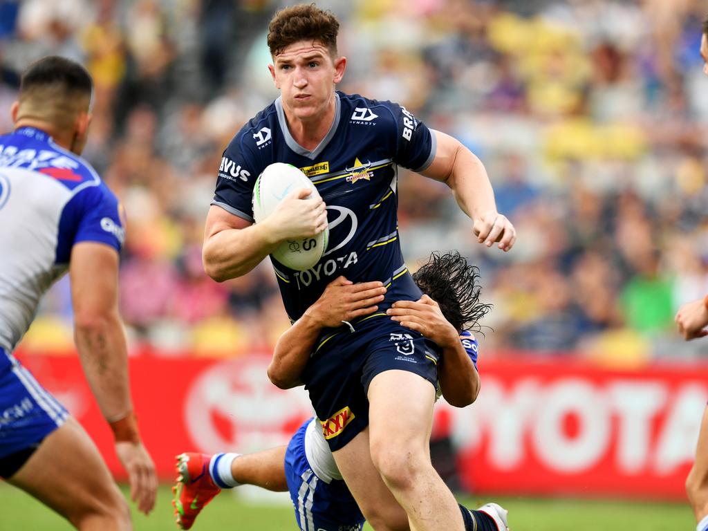 Ben Condon. NRL; North Queensland Cowboys Vs Canterbury-Bankstown Bulldogs at Queensland Country Bank Stadium, Townsville. Picture: Alix Sweeney