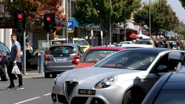 Puckle St traffic congestion is getting worse. Picture: Mark Wilson