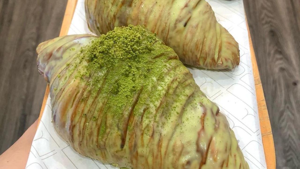 Matcha croissants at Reno Patisserie.