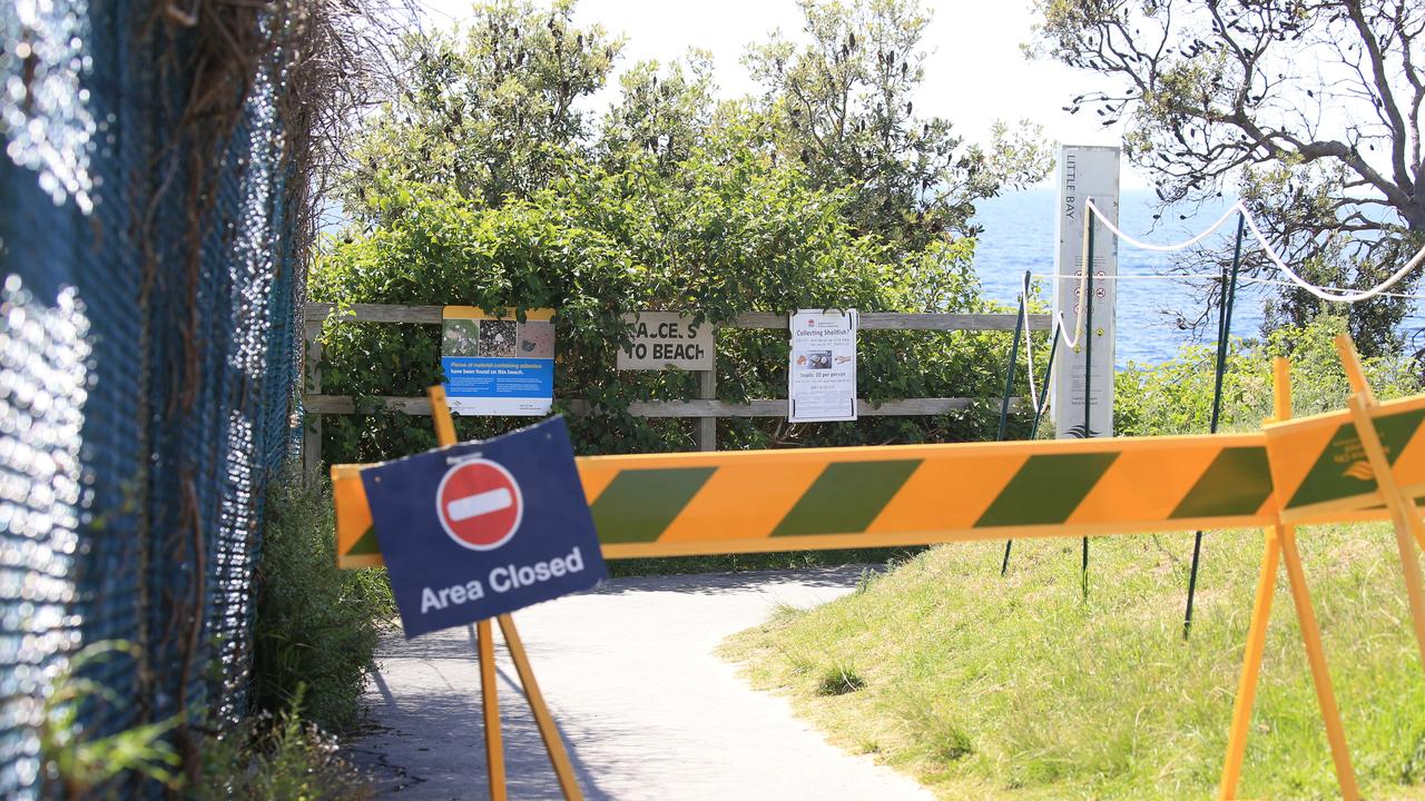 Little Bay was closed following Sydney's first fatal shark attack in 60 years on Wednesday. NCA NewsWire / Christian Gilles