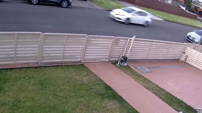 Detectives have also released CCTV of a white Toyota Corolla hatchback they wish to identify. Picture: NSW Police