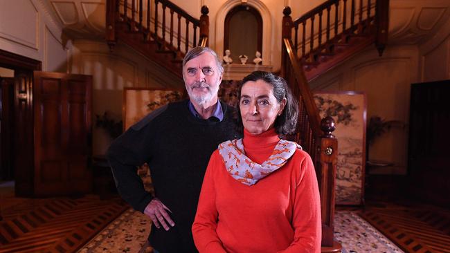 Millie Nicholls and brother George Hawker support plans to keep Martindale Hall in public hands. Picture: Tom Huntley