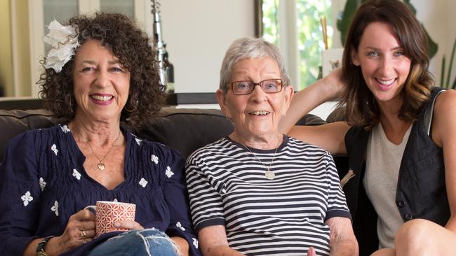 Kerry Silbery with her mother Emily and daughter Isabelle.