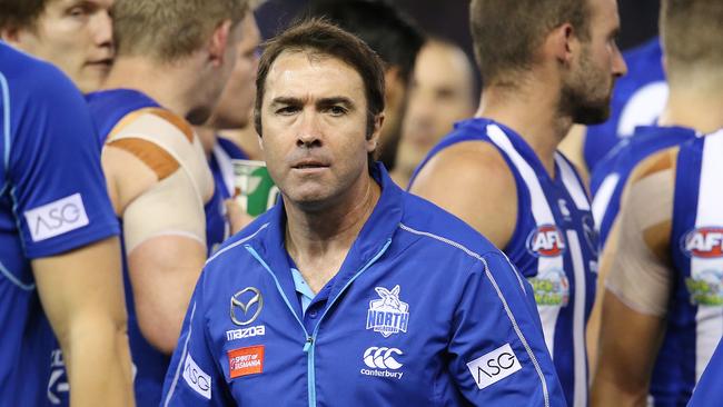 Roos chairman Ben Buckley is backing coach Brad Scott to turn the club’s season around. Picture: Michael Klein