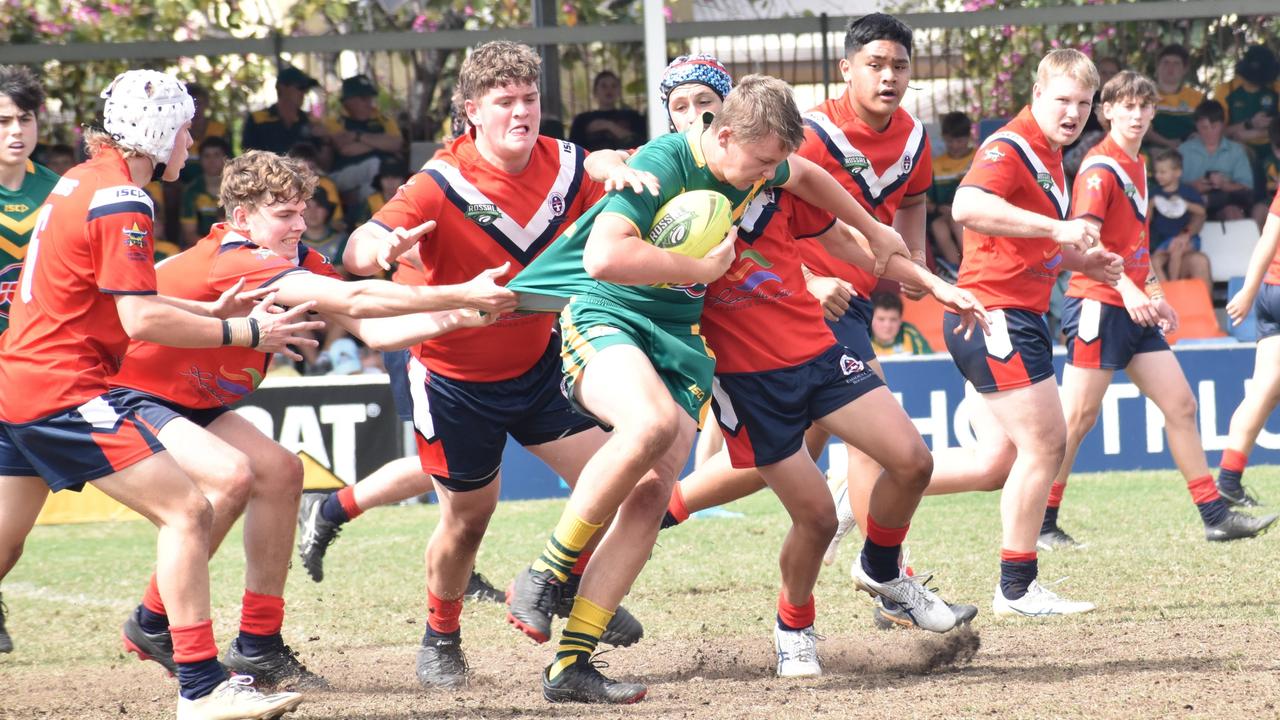 Rockhampton District Secondary Schools Rugby League grand finals, Year 10A, St Brendan’s College versus Emmaus College Browne Park, September 10, 2022.