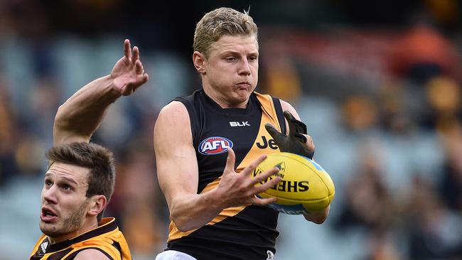 Taylor Hunt’s foot skills can let him down. Picture: AAP