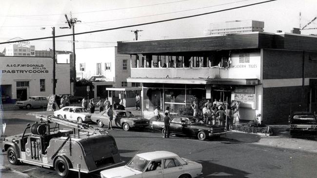 The Whiskey Au Go Go nightclub in Amelia Street Fortitude Valley where two 4 gallon drums of super petrol were placed to set fire to the premises on March 8, 1973.