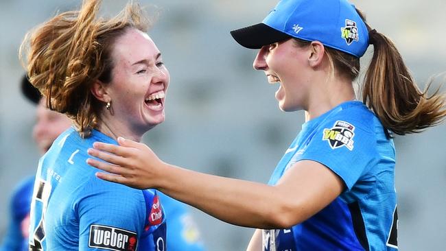 Amanda-Jade Wellington celebrates one of her five wickets. Picture: Getty Images