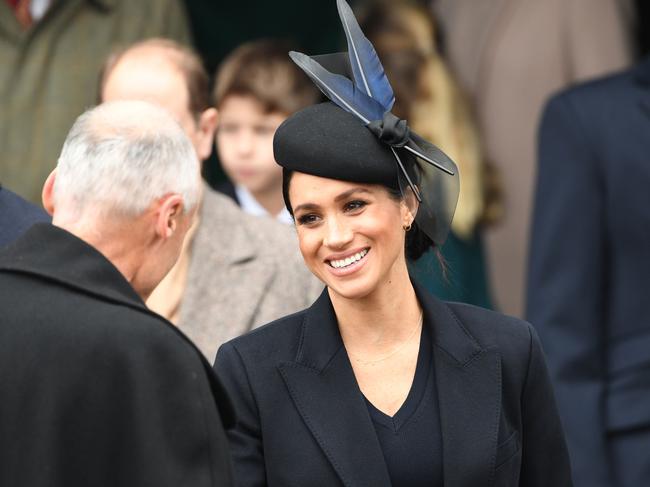 The Duchess of Sussex on Christmas Day. Picture: AFP 