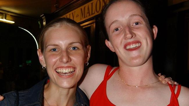 Lorena Liddy & Erica Schmidt on Flinders Street East Pic Bryan Lynch AD256039