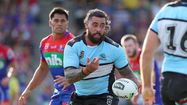 Andrew Fifita played the whole first half and look strong up the middle. Picture: Getty