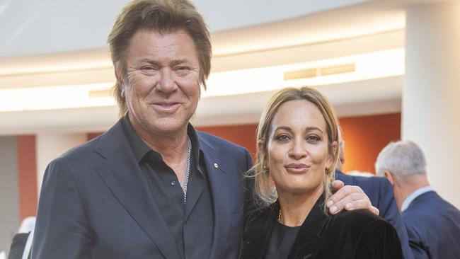Richard Wilkins and Mia Hawkswell at the  Reg Grundy and Joy Chambers-Grundy memorial at the Mitchell Library. Photo Jeremy Piper