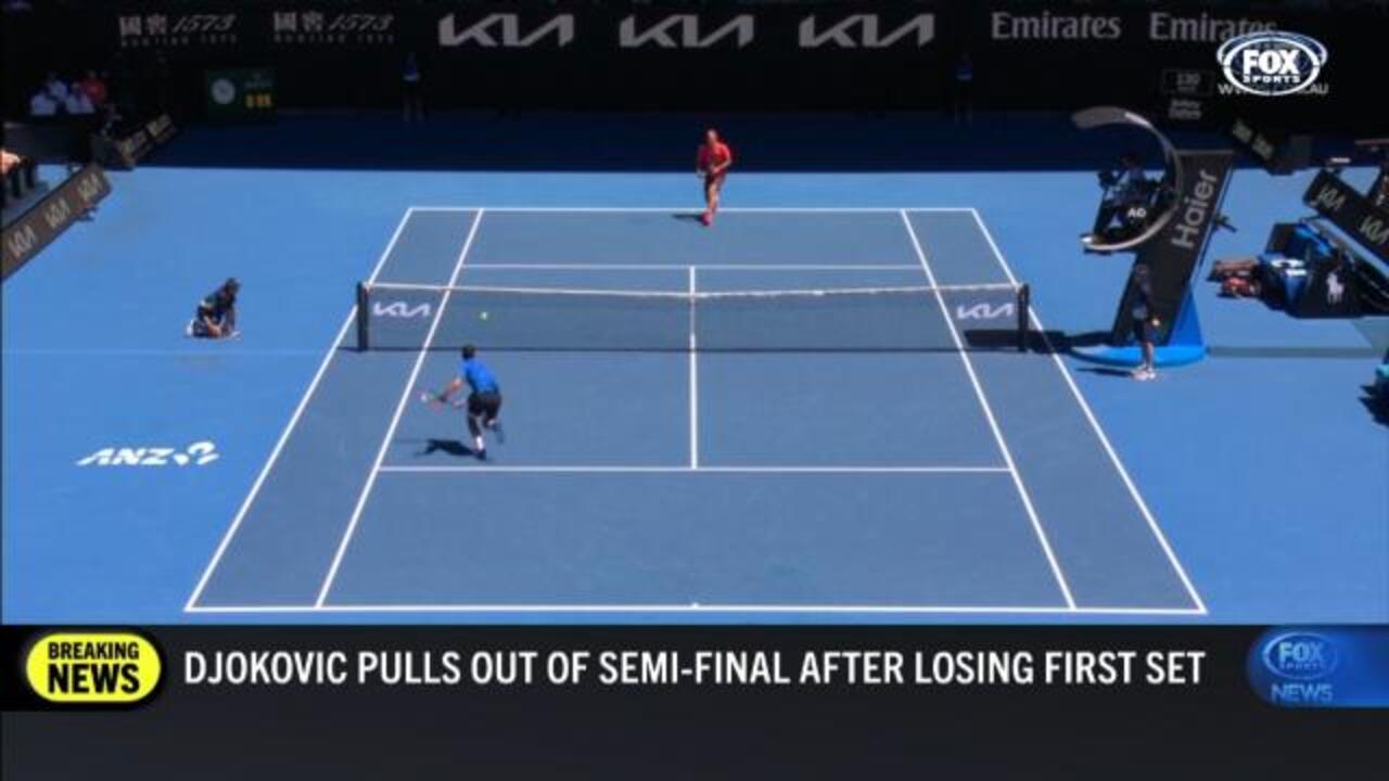 Zverev makes final after Djoker retires