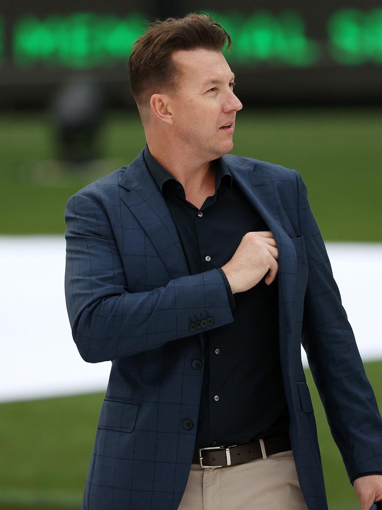 Brett Lee arrives. Picture: Mark Stewart