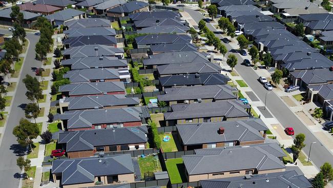 Houses in the growth suburb of Craigieburn. Picture: Alex Coppel