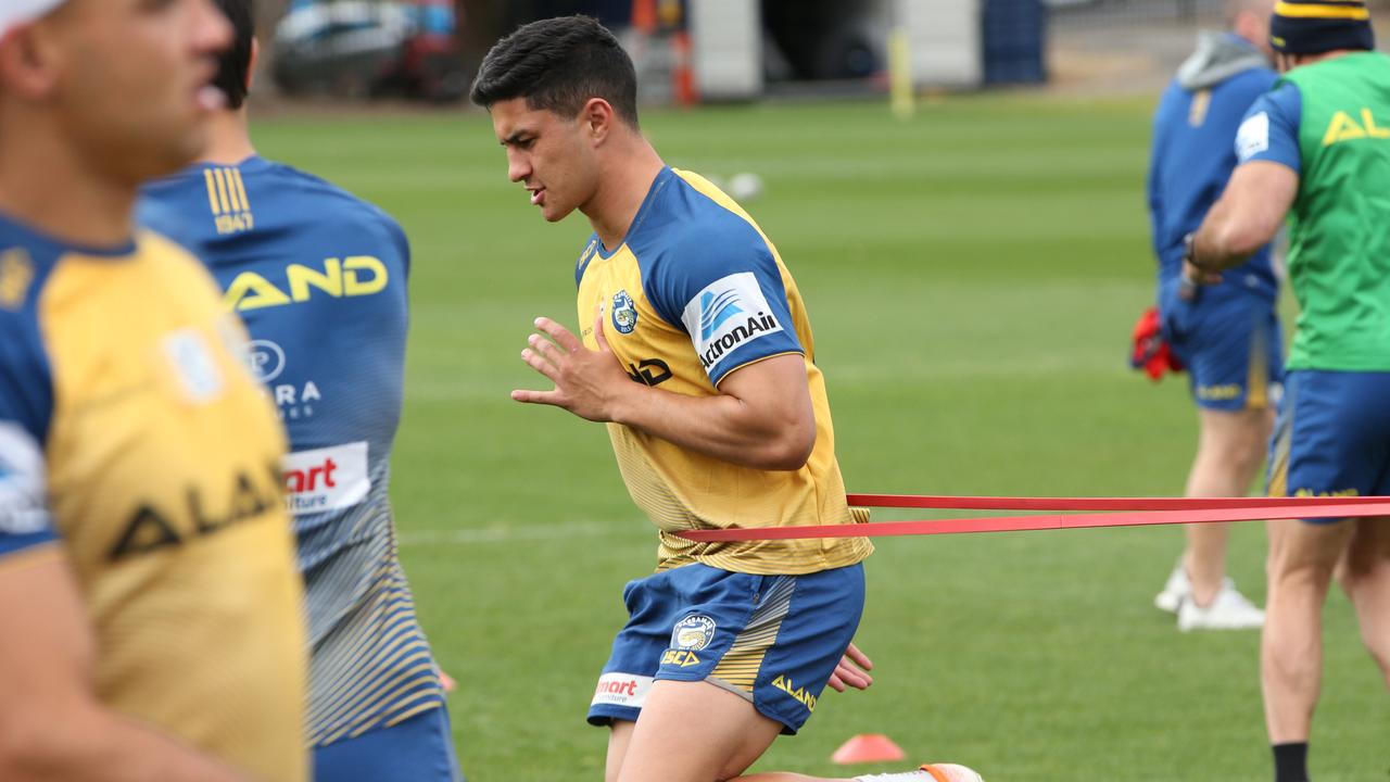 Dylan Brown will link up again with Mitchell Moses in the halves. Picture: Damian Shaw