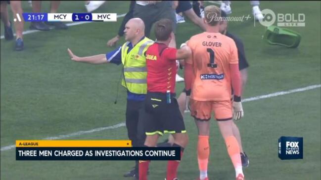 Horror Photos Show Full A-League Chaos As 13 Charged Over Pitch ...