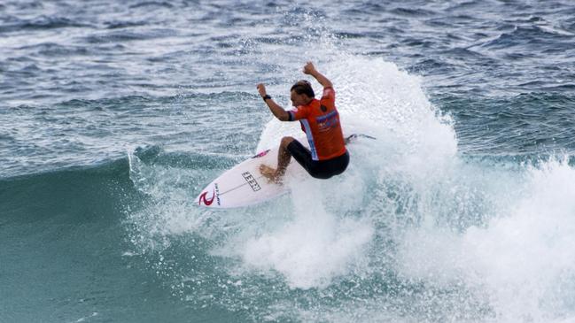 Kai Tandler at the Hydralyte Sports Pro Junior Gold Coast surfing event. Picture: Tom Bennett