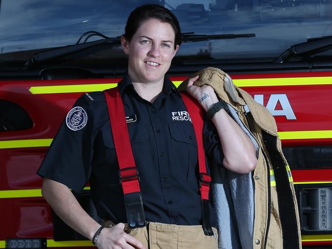 Briody Walker at Geelong City Fire Station.