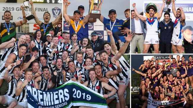 Who has remained in the hunt and who has slid? There’s been plenty of movement in the three years since local footy’s last grand finals were played.