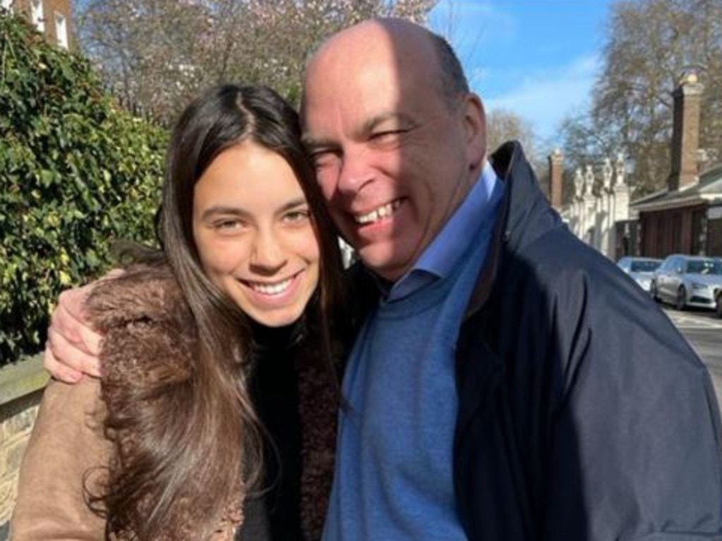 Billionaire Mike Lynch with his daughter Hannah – both died onboard the yacht. Picture: Supplied