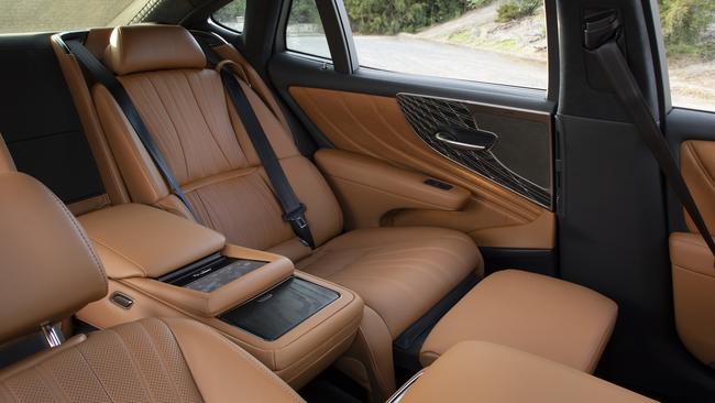 The LS is just as much about the back seats passengers as the front.