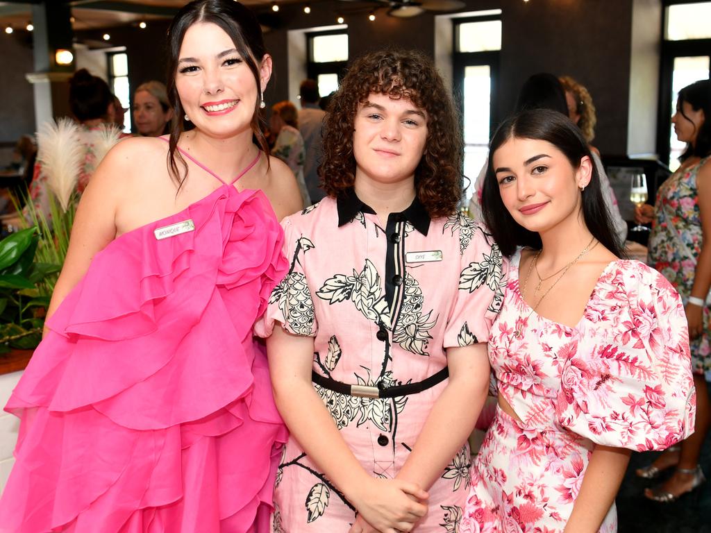 Monique Anderson, Skye Aubrey and Kallie Glynatsis. Picture: Evan Morgan