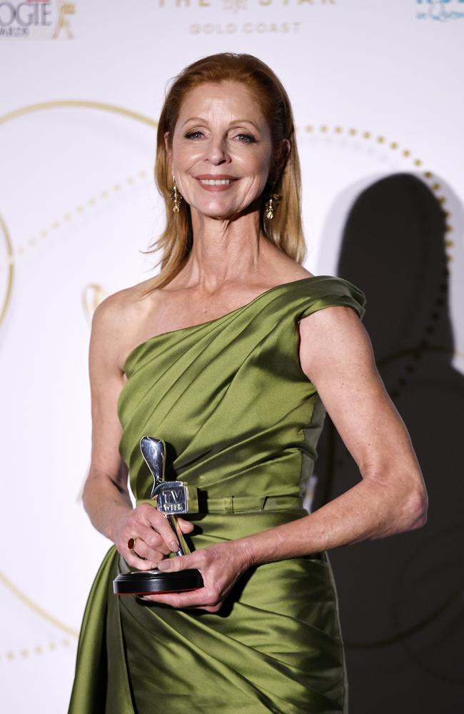 Heather Mitchell took home the Logie for Most Outstanding Supporting Actress. Picture: Josh Woning