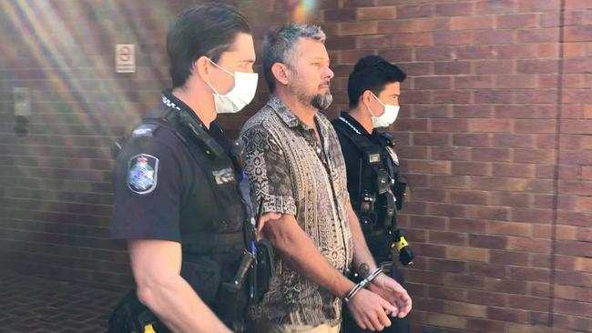 Todd James Dent was taken into custody on Tuesday after a Coast magistrate grew tired of his defiant "gobbledygook". Picture: Laura Pettigrew.