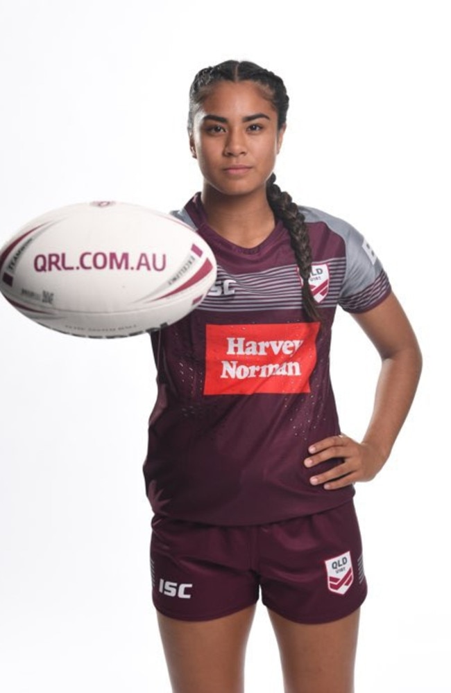 Jasmine Peters will run on as a centre in the NRLW Indigenous Women's All Stars game at QBC Stadium in Townsville on Saturday, February 20.