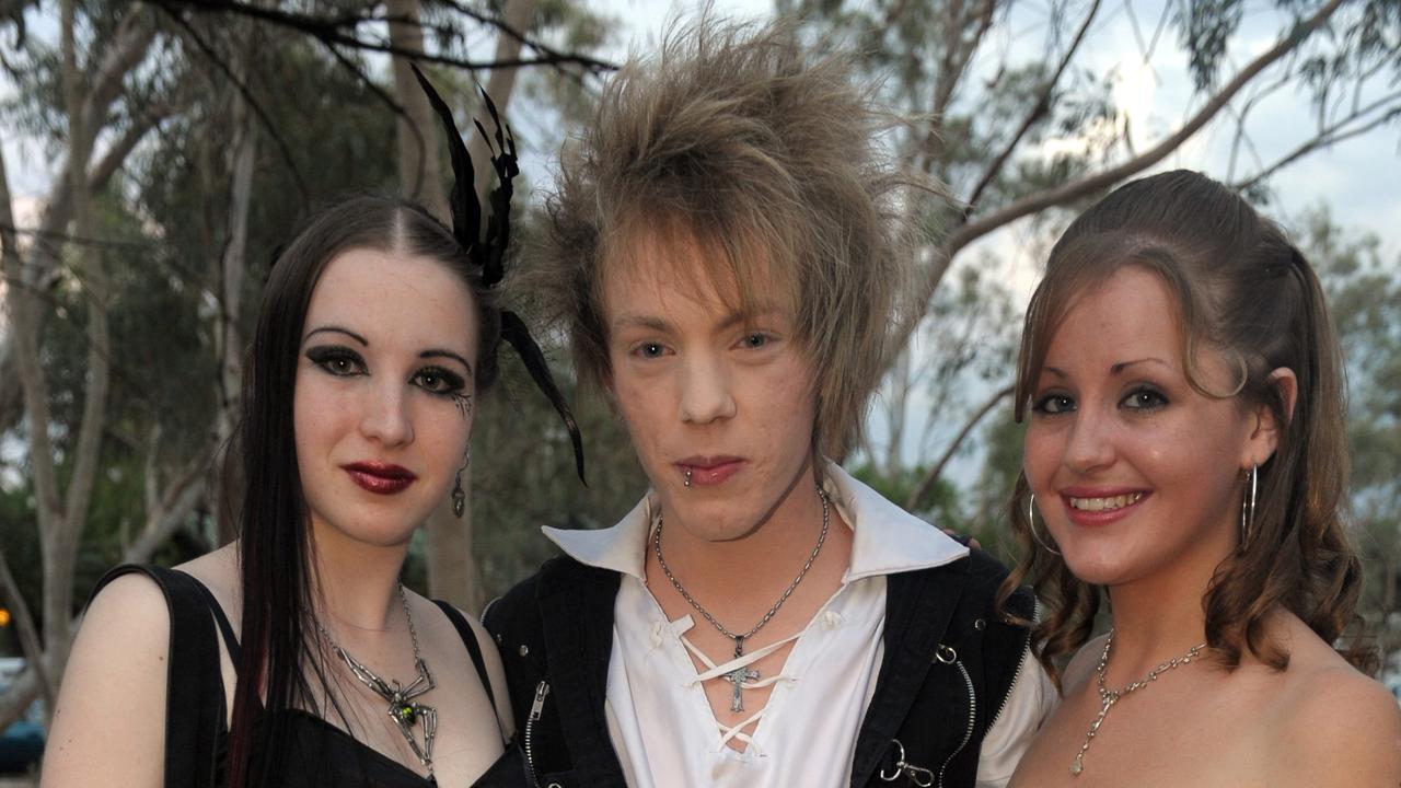 Centralian Senior Secondary College Formal at Crowne Plaza Alice Springs. Jessica McVeigh, Simon Goldring and Amy Vanderschuit.