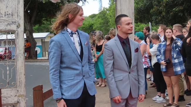 Leslie Towers and Sebastian Stibbe at the Hervey Bay State High School formal.