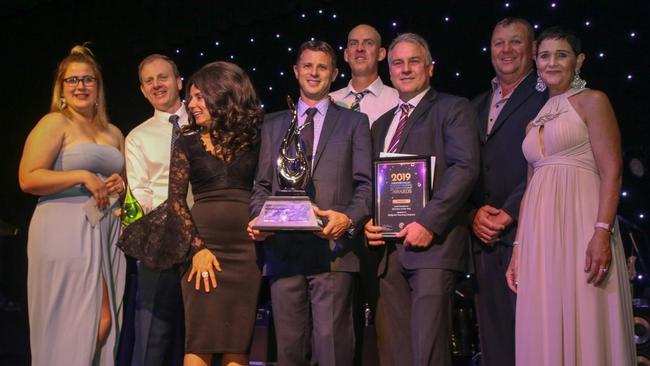 WINNER: Business of the Year winners Mulgowie Farming Company at the 2019 Lockyer Valley Business, Training and Apprenticeship Awards.